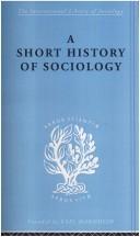 A Short History of Sociology: International Library of Sociology A PDF Textbook
