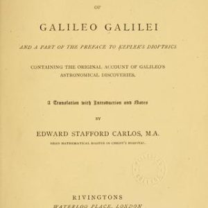 Sidereus nuncius PDF Textbook