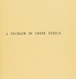 A problem in Greek ethics PDF Textbook